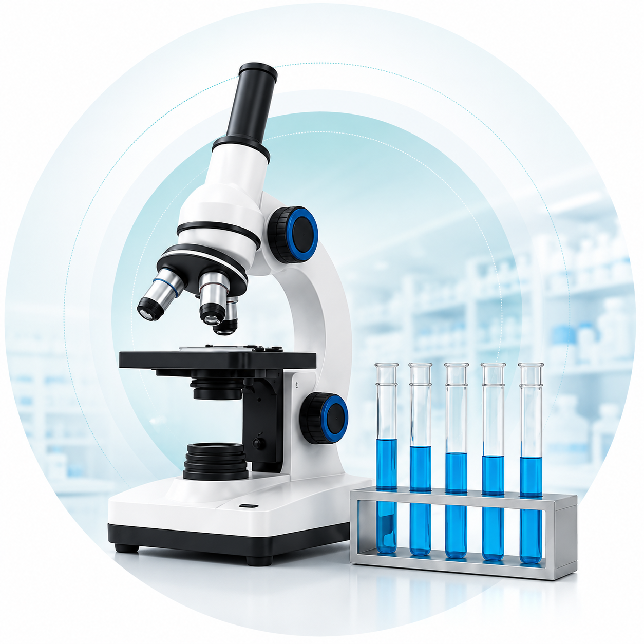 Laboratory management illustration